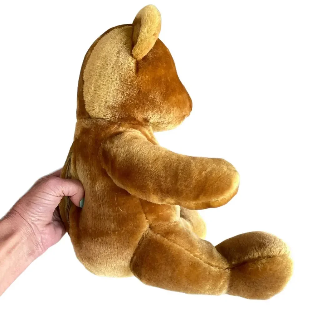 Pawsenclaws Teddy Bear Plush Stuffed Animal Toy Zipper Back Stitched Nose READ
